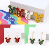 Mickey Shape Alloy Charms 30pcs/Lot DIY Jewelry Earring Necklace Key Pendants
