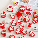 Cartoon Oil Dripping Rabbit Bear Phone Chain DIY Material