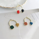 Girl Heart DIY Jewelry Love Bear Earrings Keychain Set