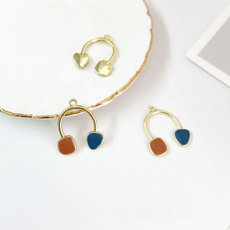 Girl Heart DIY Jewelry Love Bear Earrings Keychain Set