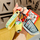 Emperor Cat Pendant Keychain Weightlifting Cat Doll Key Chain