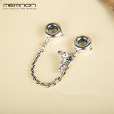 925 Sterling Silver Cartoon Safety Chain Charms Animals Beads Bracelets DIY
