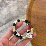 CartoonDog Ceramic Bracelet Gemstone Beaded Bracelets For Women Men