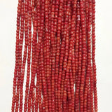 Red Coral Gem Stone Disc Beads for Jewelry Making