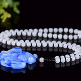 Jade Goldfish Pendant Green Beads Necklace Chinese Jadeite Jewellery