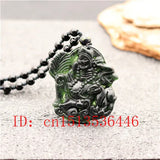 Carved Buddha Real Jade Pendant Natural Chinese Green Necklace Charm