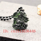 Carved Buddha Real Jade Pendant Natural Chinese Green Necklace Charm