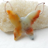 Butterfly Amazonite Gemstone Pendant Necklace