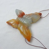 Butterfly Amazonite Gemstone Pendant Necklace