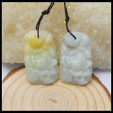 Carved Flower Stone Earrings For Women 31x19x5mm