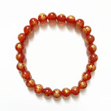 Buddhism Red Agate Gemstone Bracelet Natural Stone Bead Jewelry