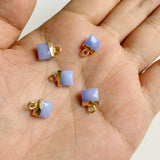 Carved Mini Bag Shape Stone Pendant Natural Stone Charm