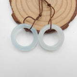 Natural Aquamarine Gemstone Earrings, Semiprecious Jewelry, 23x6mm