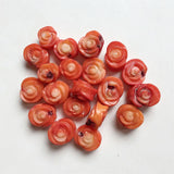 Pink Rose Coral Flower Stone Beads 10*12MM
