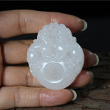 Natural Jade Pixiu Pendant Necklace Chinese Jewelry Amulet