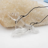 Animal Quartz Pendant Semi-Precious Stone Jewelry Accessory