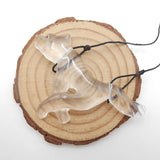 Animal Quartz Pendant Semi-Precious Stone Jewelry Accessory