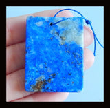 Carved Butterfly Lapis Lazuli Pendant Gemstone 39x30x6mm