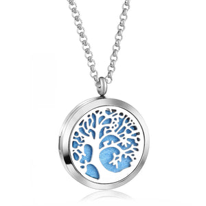 Life Tree Pendant Perfume Essential Oil Aromatherapy Necklace