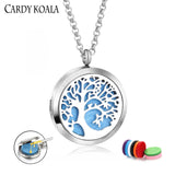 Life Tree Pendant Perfume Essential Oil Aromatherapy Necklace