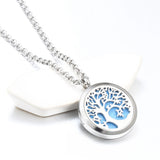 Life Tree Pendant Perfume Essential Oil Aromatherapy Necklace