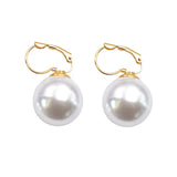 Big Pearl Clip-on Earrings for Women
