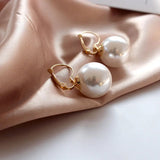 Big Pearl Clip-on Earrings for Women