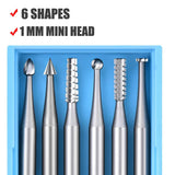 Wood Engraving Router Bit Set 6Pcs 2.35mm Shank