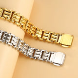 Stainless Steel Charm Masculinity Chain Golden Bangle Jewelry