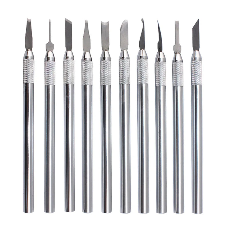 10 PCS Engraving Tools Bottom Cutting Graver Kit for DIY Jewelry Making