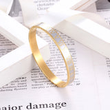 Roman Numeral Lover Cuff Bangle Silver Unisex Bracelet