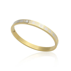Roman Numeral Lover Cuff Bracelet & Bangle Men Women Silver Unisex Bangle