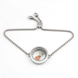 30mm Twist Locket Bracelet Stainless Steel Floating Charms Locket