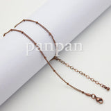 Stainless Steel Floating Locket Necklace Chain 18 inches with 2 inches Extender