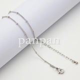 Stainless Steel Floating Locket Necklace Chain 18 inches with 2 inches Extender