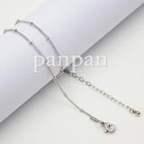 Stainless Steel Floating Locket Necklace Chain 18 inches with 2 inches Extender