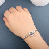 Adjustable Stainless Steel Bracelet Bangle for Women
