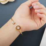 Adjustable Stainless Steel Bracelet Bangle for Women