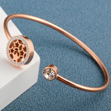 Adjustable Stainless Steel Bracelet Bangle for Women