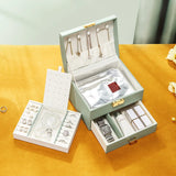 Casegrace 2-in-1 Large Jewelry Box Drawer Leather Storage  Organizer