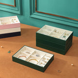 Casegrace Jewelry Storage Box Leather Organizer