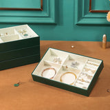 Casegrace Jewelry Storage Box Leather Organizer