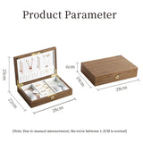 Large Wooden Jewelry Box Display Organizer Necklace Ring Earring Watch Storage