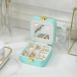 Casegrace Small Flower Jewelry Storage Box for Girls