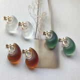 Cashew Nut Resin Earrings Copper Clip On