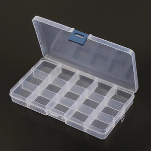 Adjustable Jewelry Packaging Box - 15 Slot Craft Organizer Casket for Decoration