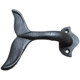 Cast Iron Whale Tail Wall Hook with Mounting Screws