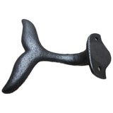Cast Iron Whale Tail Wall Hook with Mounting Screws