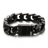 Colorful Cuban Chain Bracelet Stainless Steel 7.6''