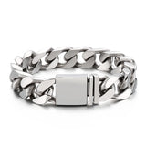 Colorful Cuban Chain Bracelet Stainless Steel 7.6''